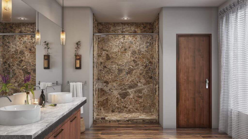 Antimicrobial Acrylic Bath and Shower Wall Surfaces