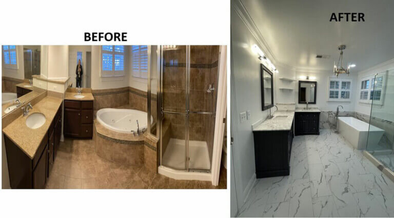 Rosser Bathroom Stanforth Before & After