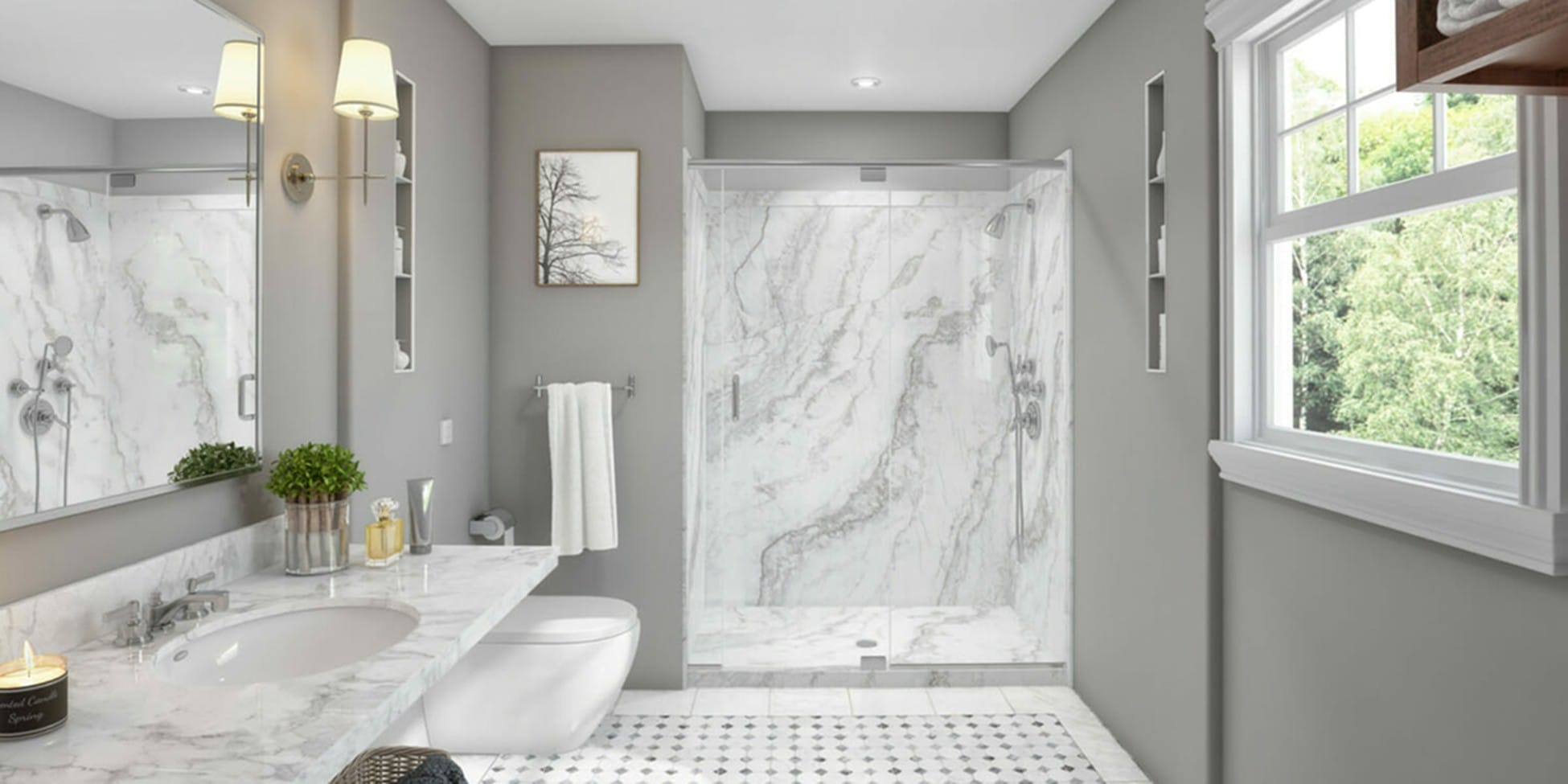 Our materials have a unique, six-layered material developed as a permanent and maintenance-free alternative to natural stone and marble.