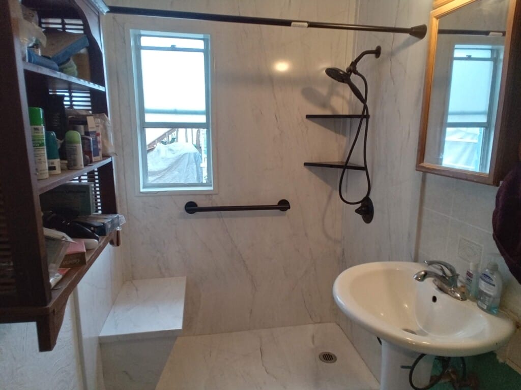 After - Tub to Shower Conversion, W Lawn Ave, Tampa, Florida 33611