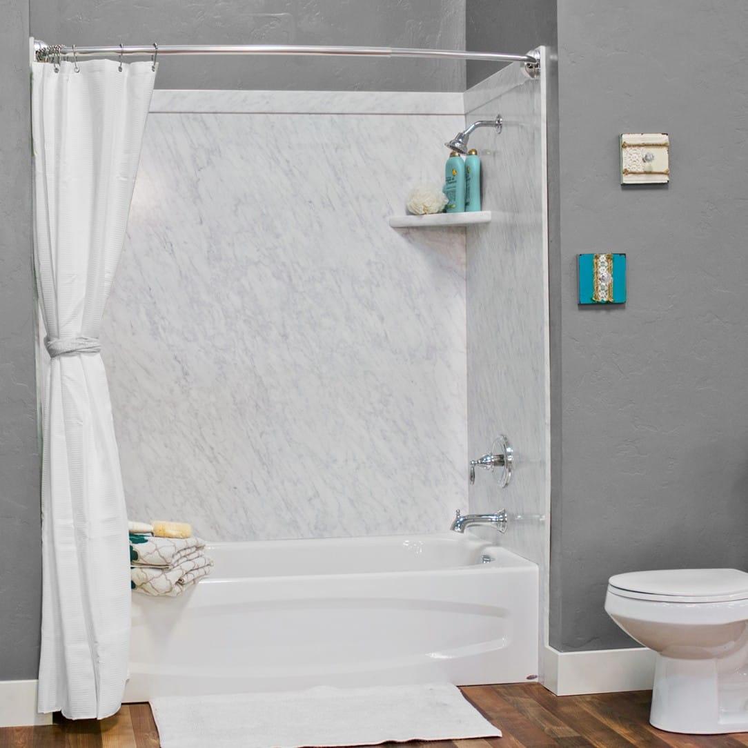 Capturing the beauty of natural stone, Five Star Bath Solutions can transform any bathroom. Replace outdated tile and hard to clean grout lines with a beautiful, custom bath system. With over 20 stone patterns to choose from, a designer look can be achieved in as little as one day.
