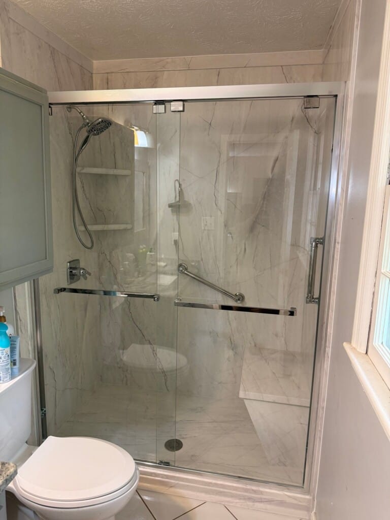After - Tub To Shower Conversion, Chaparral Dr SW, Snellville, Georgia 30078