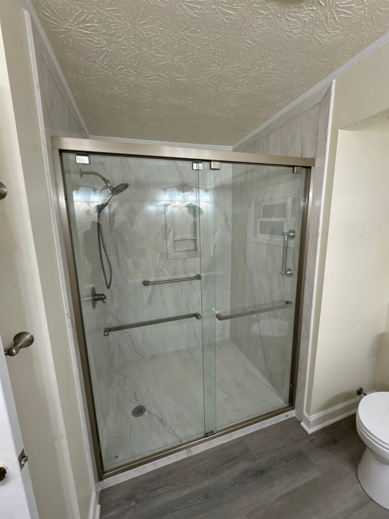 After - Tub To Shower Conversion, Halstead Ct, Alpharetta, GA 30022