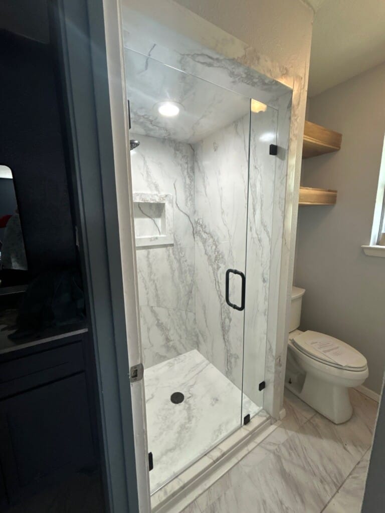 After - Walk-in Shower Installation, Knowledge Dr, Haltom City, TX 76117
