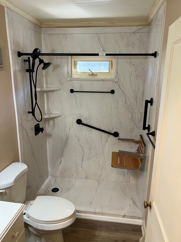 After - Tub To Shower Conversion, Pine Knoll Pl, Greensboro, NC 27407