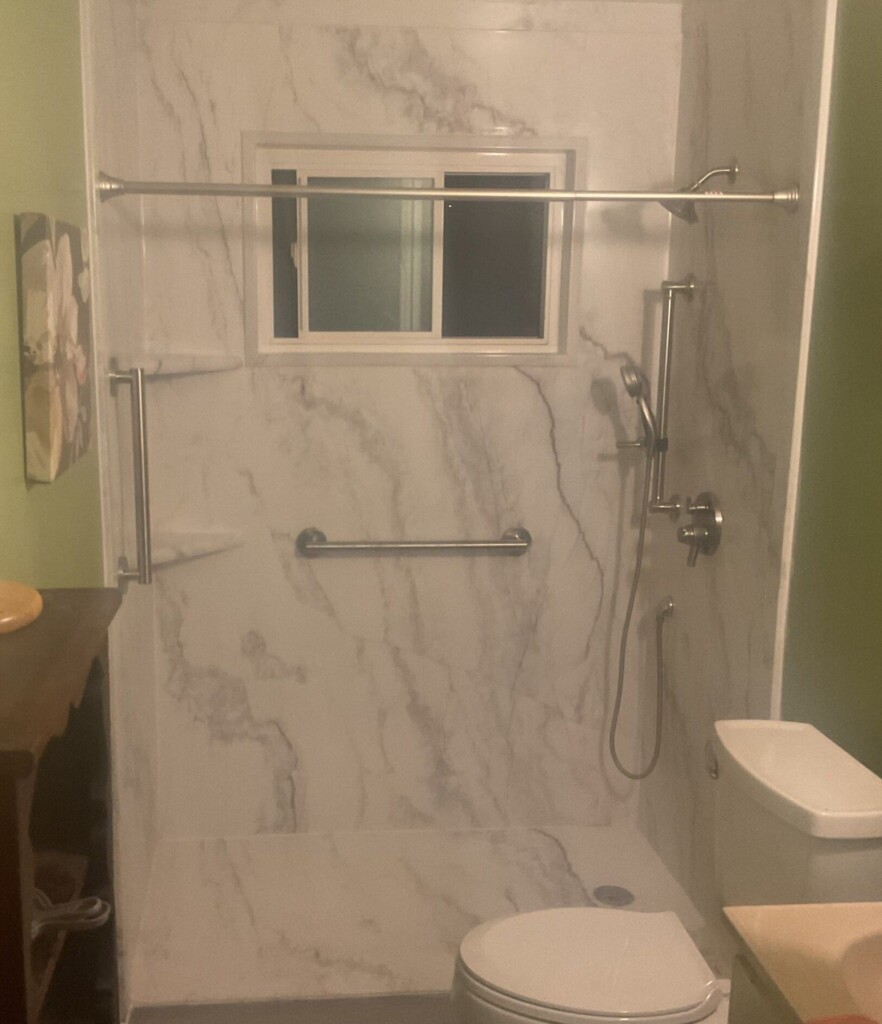After - Tub To Shower Conversion, E Brecken Rd NW, Calgary, AB T2L 1H5