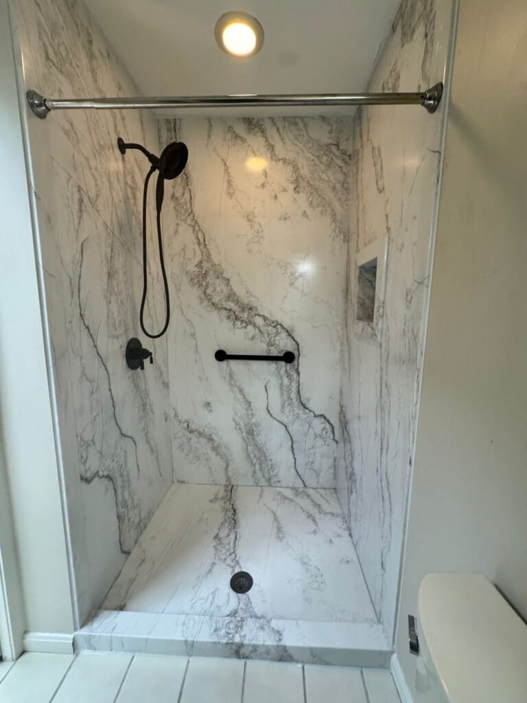 After - Tub To Shower Conversion, S Beverley Blvd SW, Calgary, AB T2V 2C5