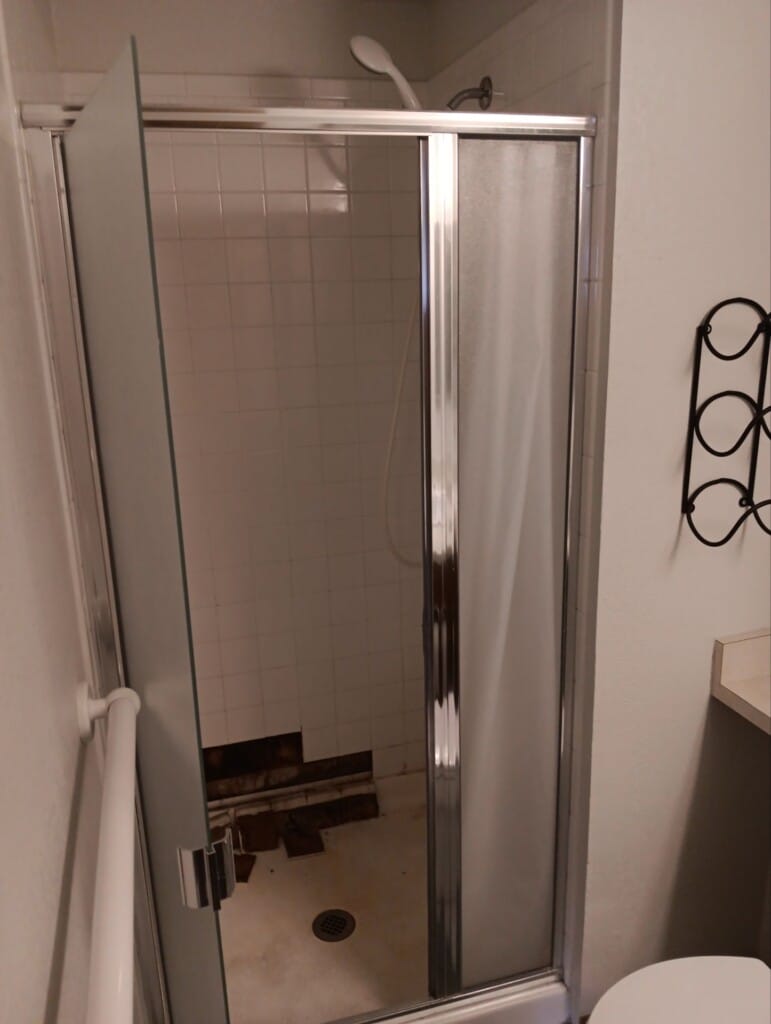 Before - Shower Remodel, Everett Way Unit A, Arvada, CO 80005