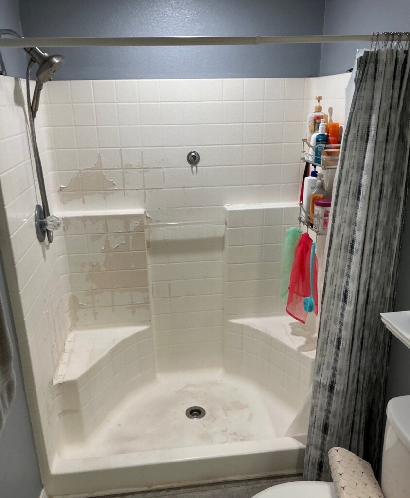 Before - Shower Installation, North State College Blvd Lot 120, Anaheim, CA 92806