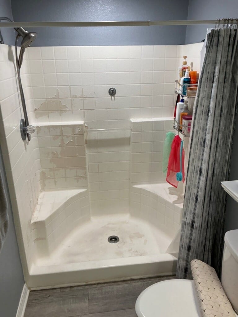 Before - Shower Remodel, North State College Blvd Lot 120, Anaheim, CA 92806