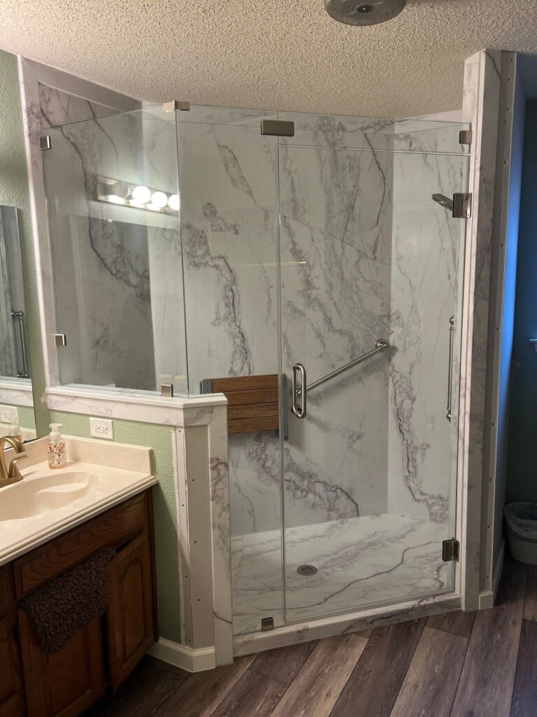 After - Tub To Shower Conversion, Meadow Park Dr, Arlington, TX 76017