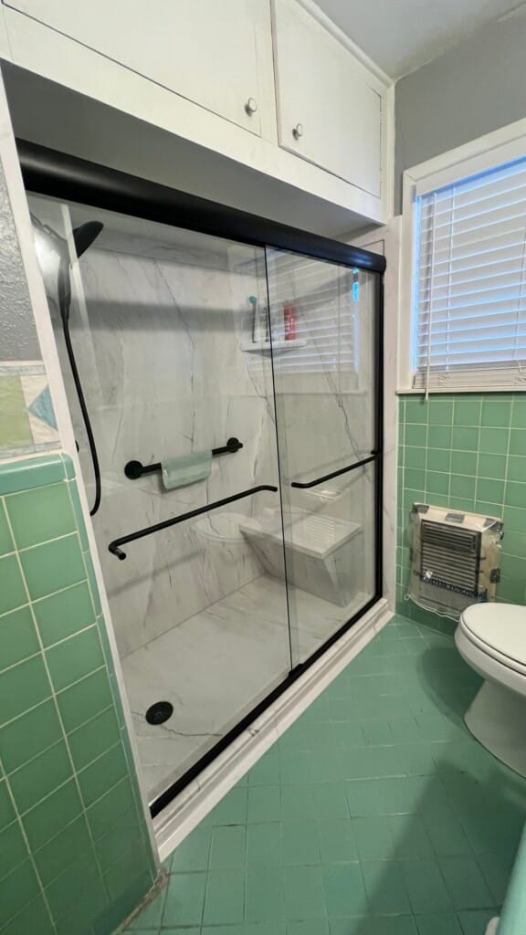 After - Tub To Shower Conversion, Witham St, Dallas, TX 75220