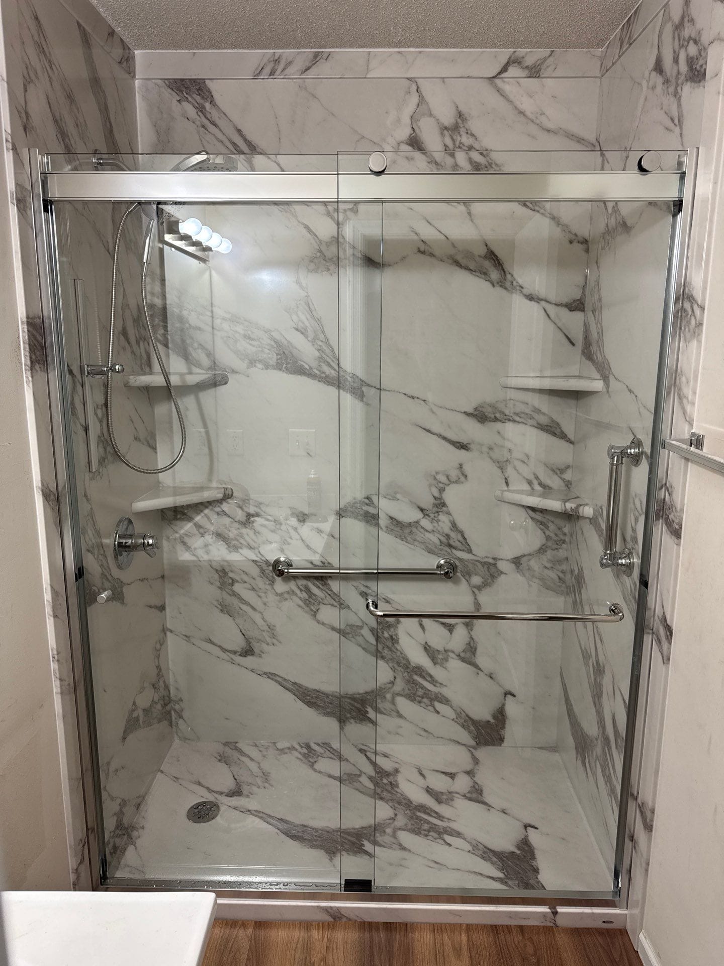 Tub To Shower Conversion, Shallowbrook Trail, Raleigh, NC 27616