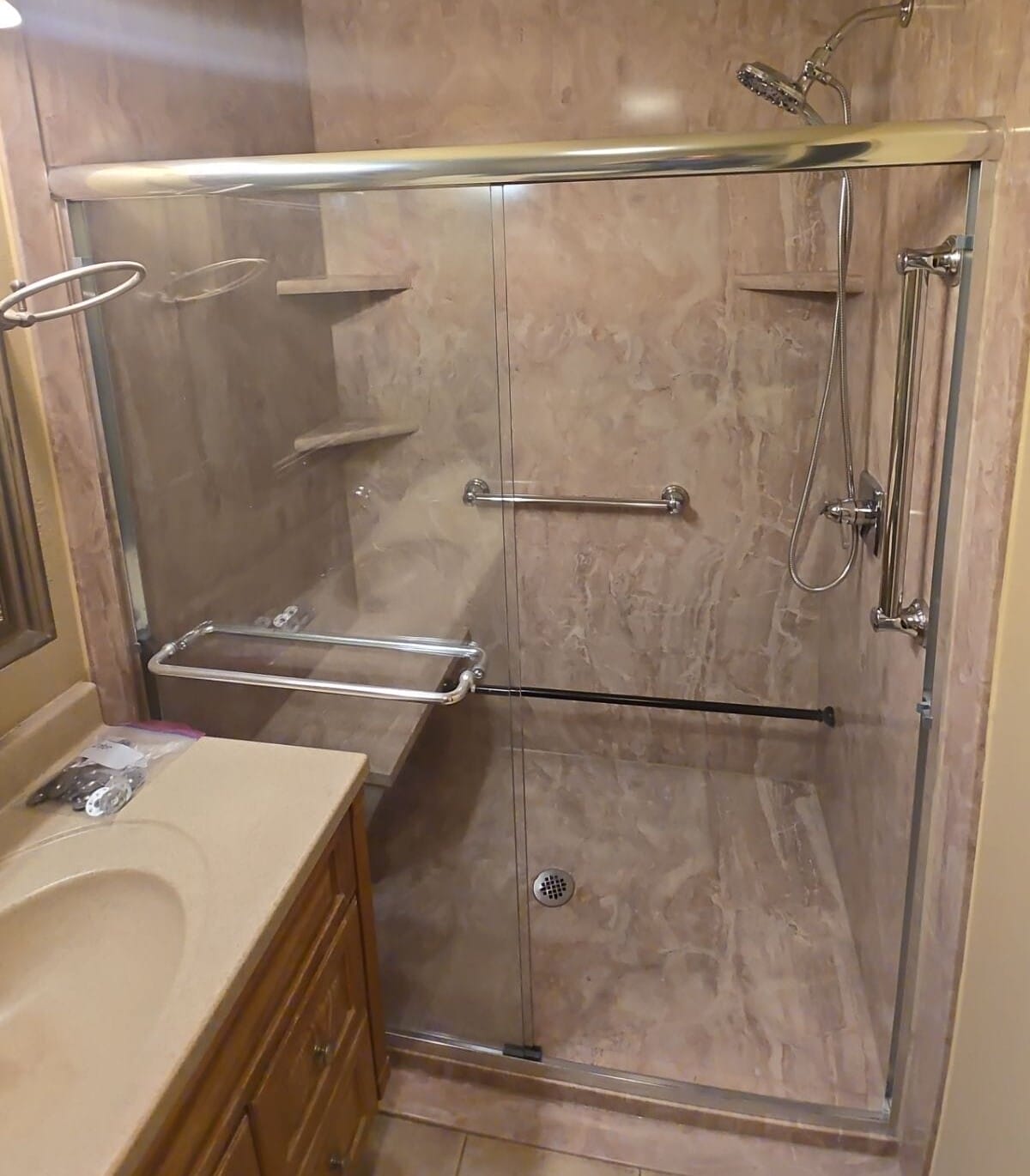 Tub To Shower Conversion, Vasquez Wy, Valley Center, CA 92082