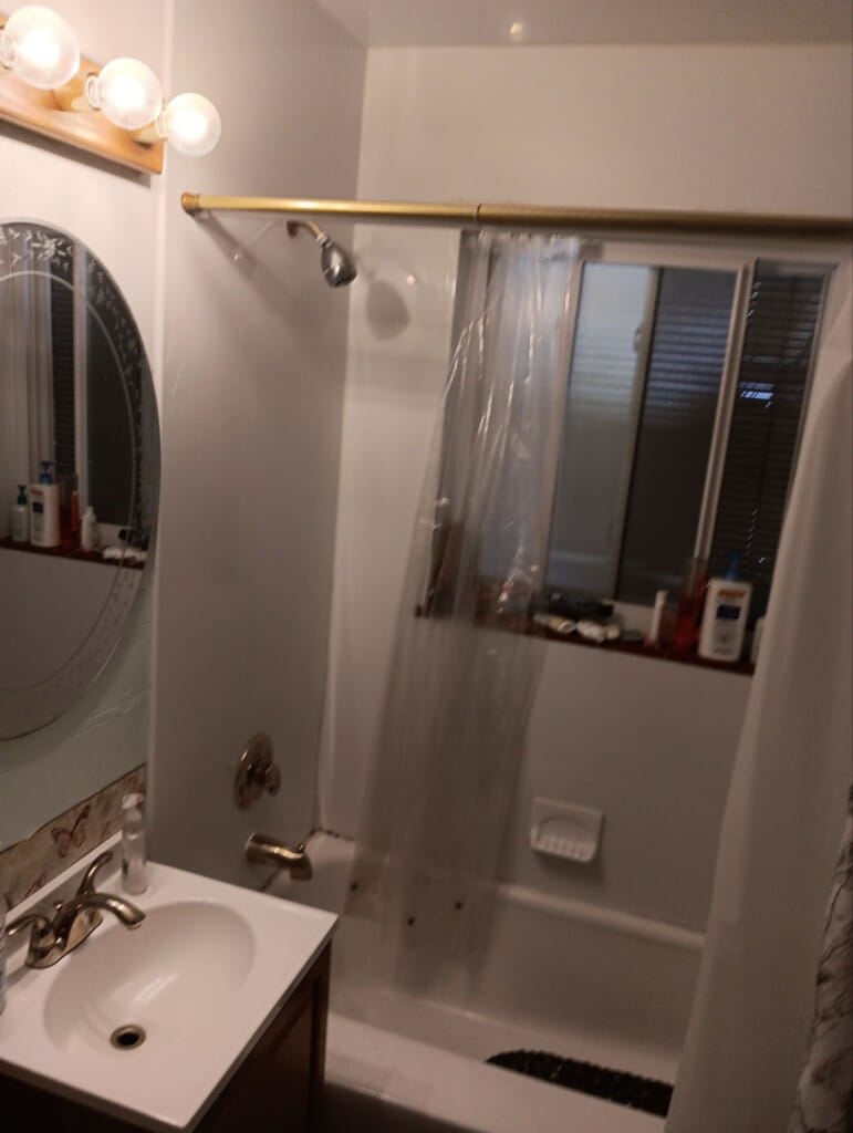 Before - Bath & Shower Combo, Elm St, Denver, CO 80207