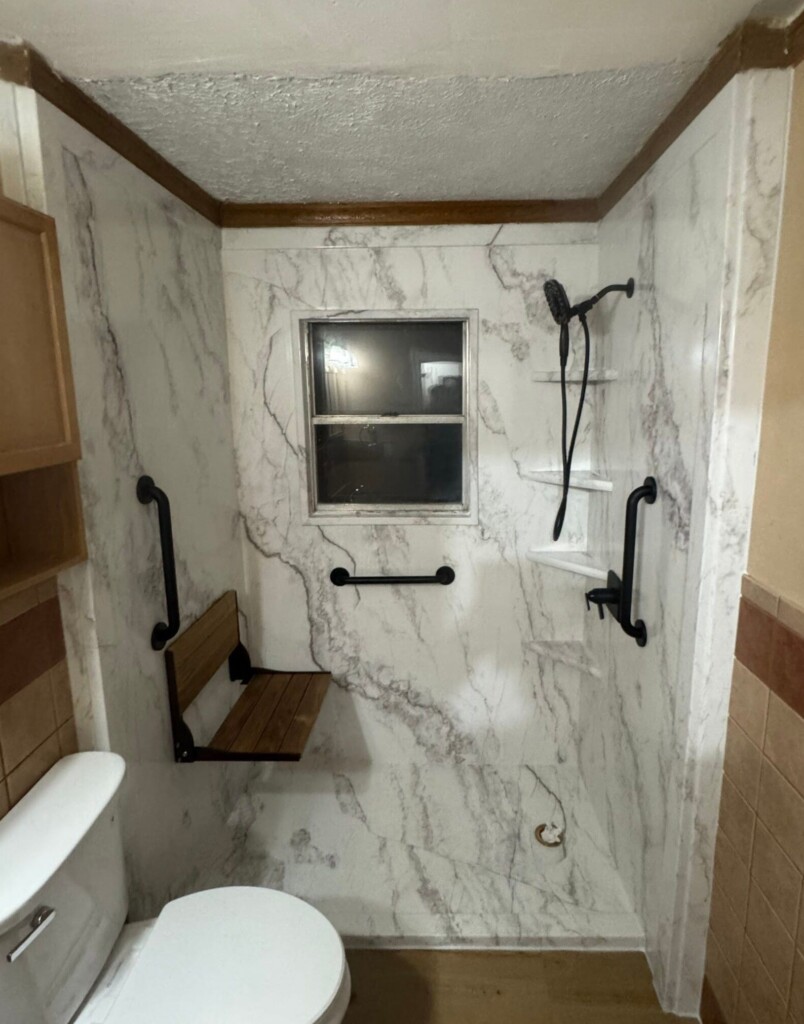 After - Tub To Shower Conversion, Brooklyndell Ave, Dallas, TX 75211
