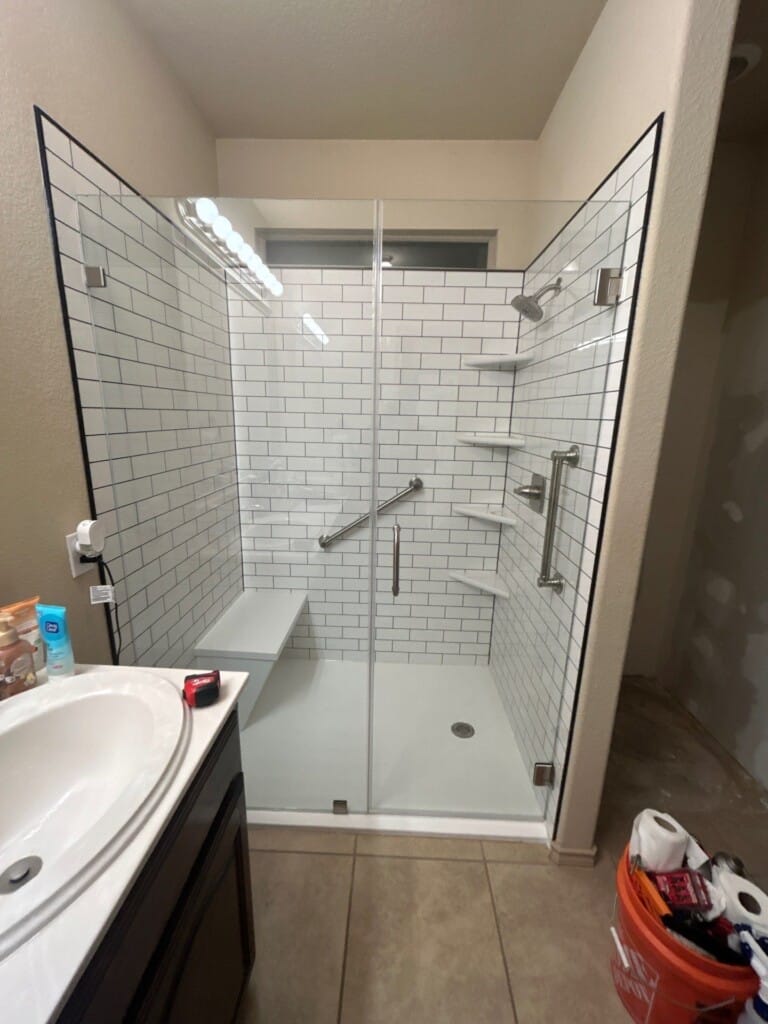 After - Tub To Shower Conversion, Snaffle Bit Trail, Haslet, TX 76052