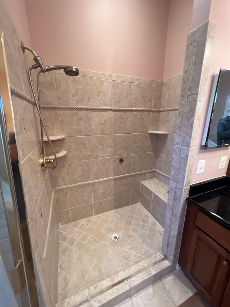 Before - Shower Remodel, Putters Green Court, Leesburg, VA 20176