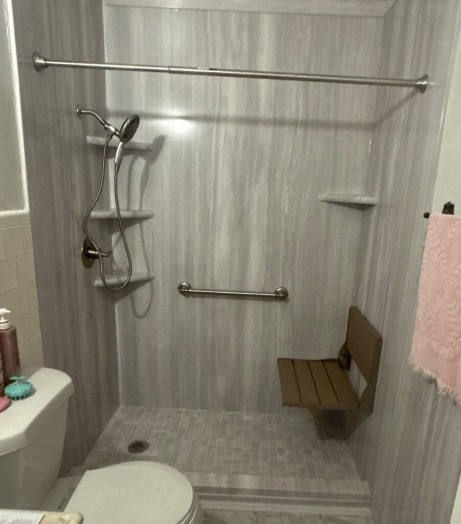 After - Tub To Shower Conversion, Sunset Ln, Fort Worth, TX 76114