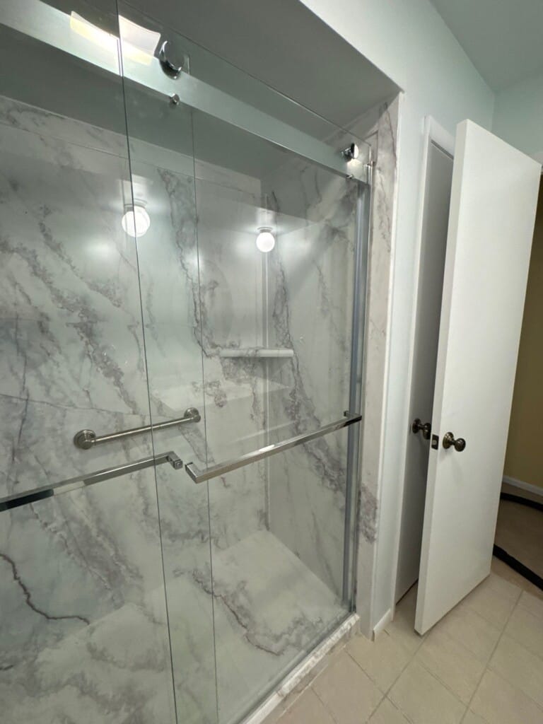 After - Tub To Shower Conversion, Eldora Ct, Richardson, TX 75081