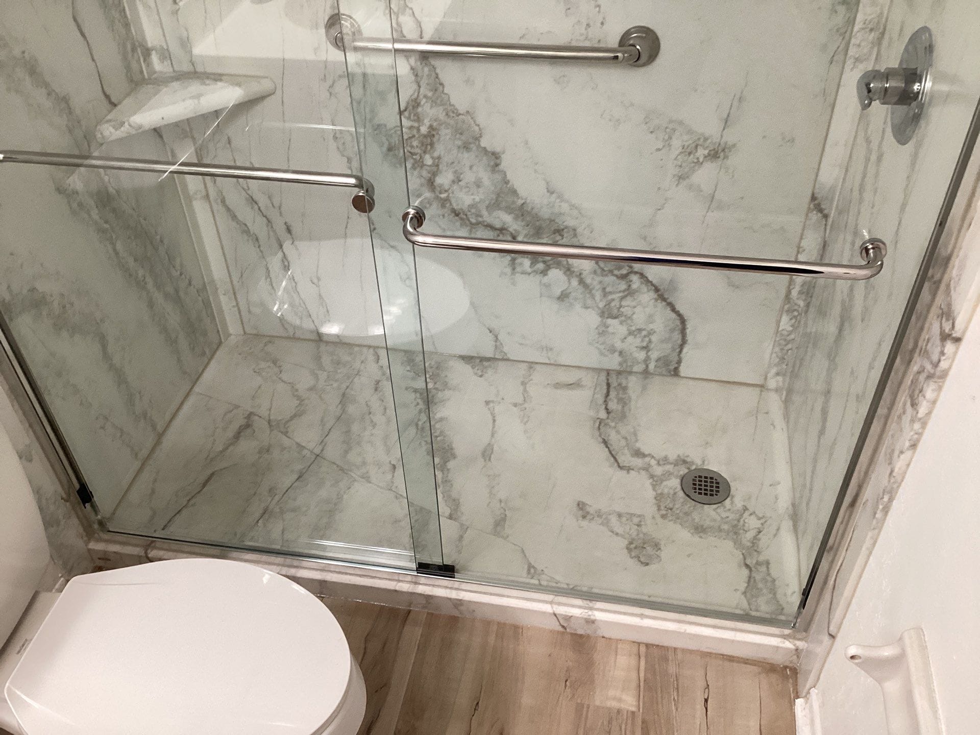 Tub To Shower Conversion, Silver Holly Ln, Richardson, TX 75082