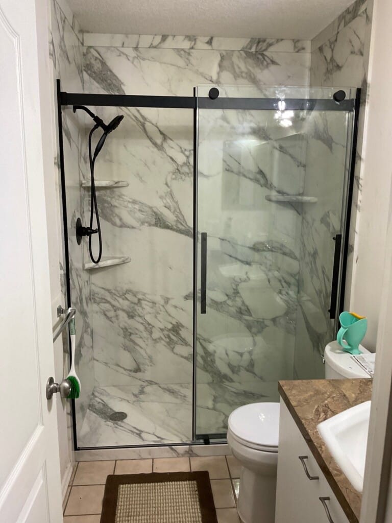 After - Tub To Shower Conversion, Dumont Dr, Richardson, TX 75080