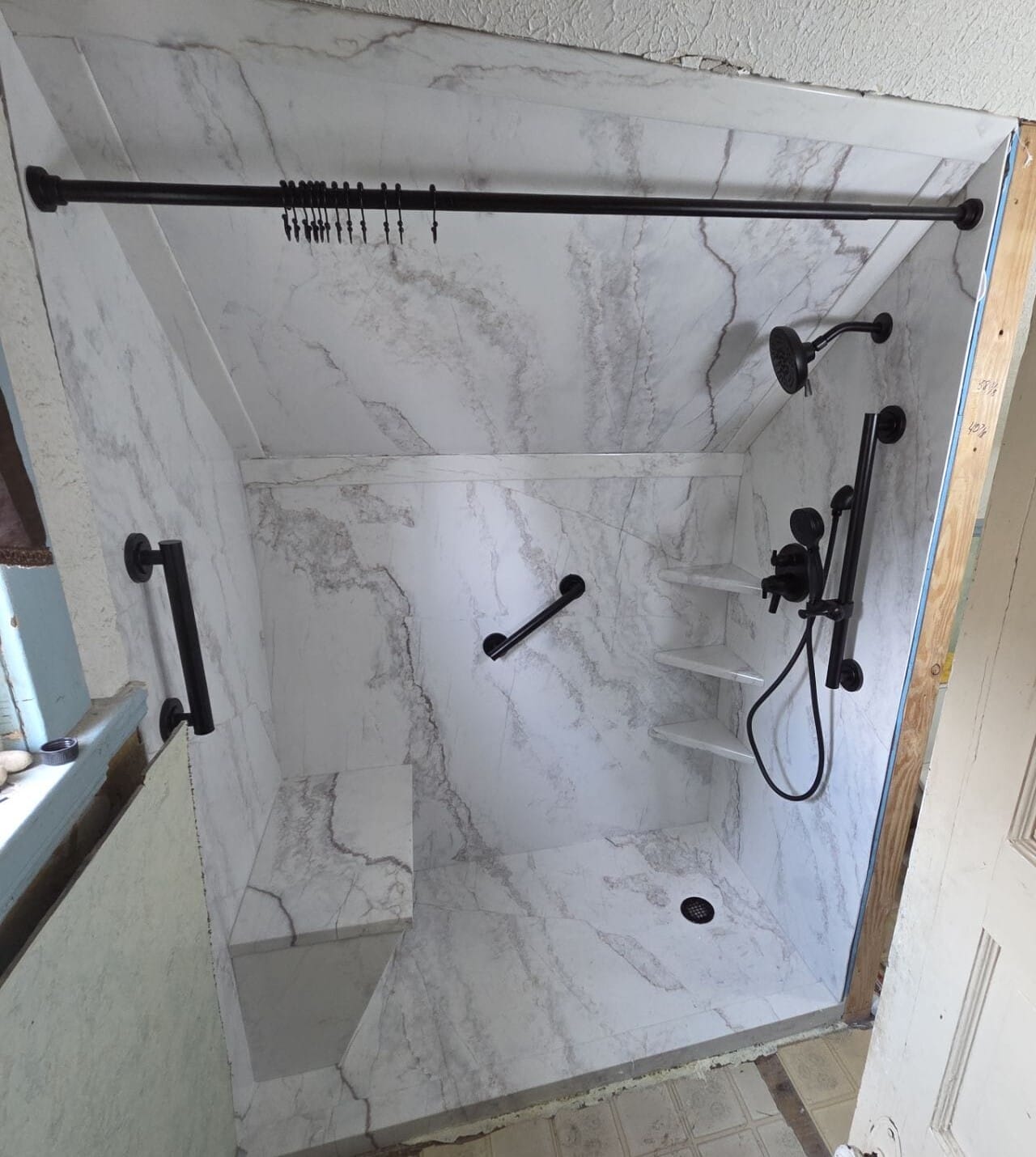 Walk-in Shower Install, W 103rd St, Cleveland, OH 44111