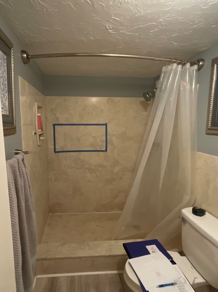 Before - Shower Remodel, Sunshine Skyway S ln Unit 15A, St. Petersburg, FL 33711