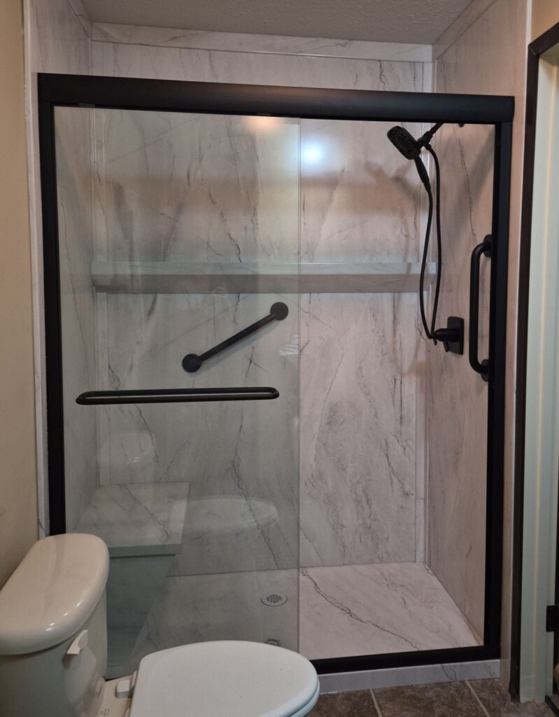 After - Walk-in Shower Install, E 98th St S, Broken Arrow, OK 74014