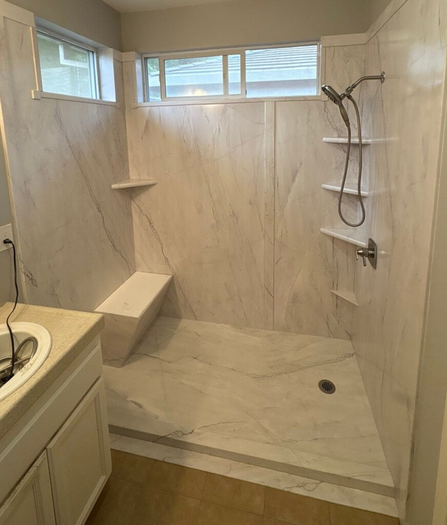After - Tub To Shower Conversion, Port Henley Court, Sacramento, CA 95835