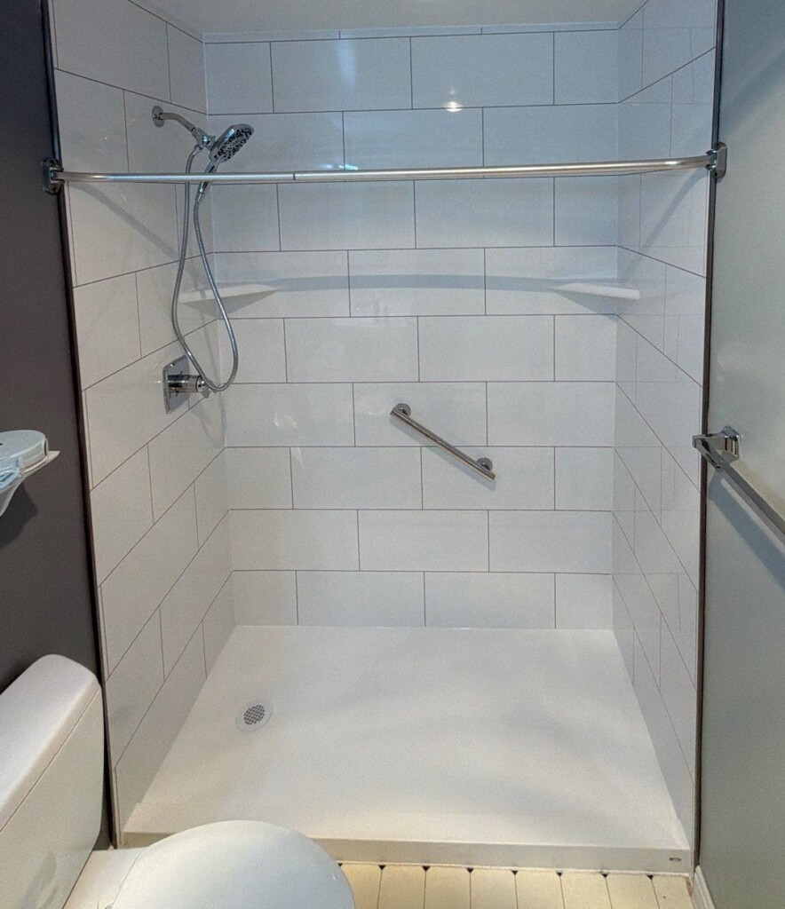After - Tub To Shower Conversion, Cypress Ridge Terrace, Unit 321, Leesburg, VA 20176